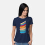 Retro Solar System-Womens-Basic-Tee-rocketman_art