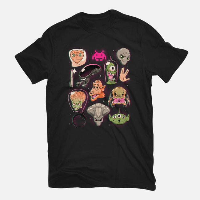 We Love Aliens-Womens-Fitted-Tee-Bruno Mota