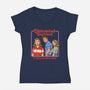 Distracted Boyfriend-Womens-V-Neck-Tee-P1yu5h