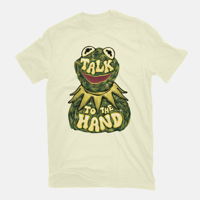 Talk To The Kermit Hand-Mens-Premium-Tee-glitchygorilla