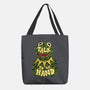 Talk To The Kermit Hand-None-Basic Tote-Bag-glitchygorilla