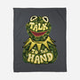 Talk To The Kermit Hand-None-Fleece-Blanket-glitchygorilla