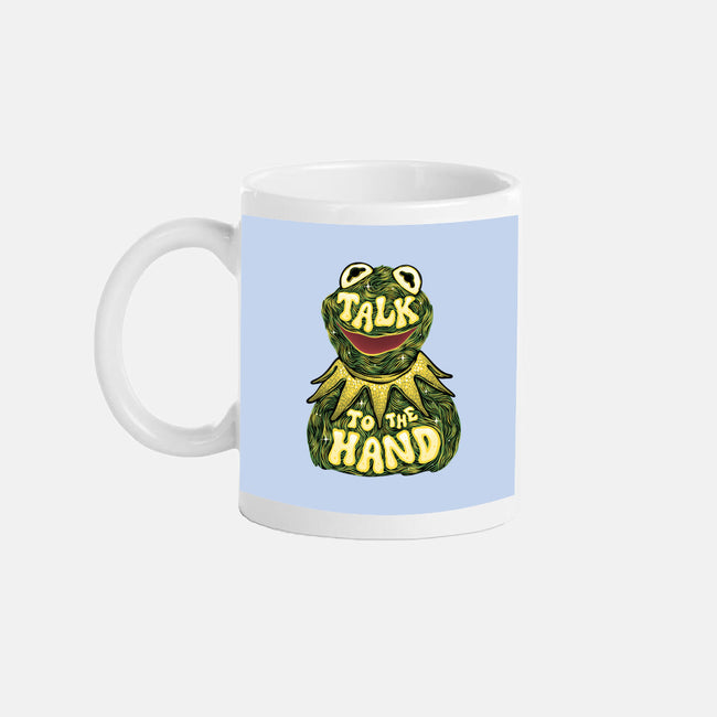 Talk To The Kermit Hand-None-Mug-Drinkware-glitchygorilla