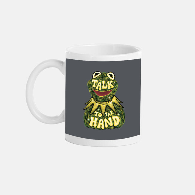 Talk To The Kermit Hand-None-Mug-Drinkware-glitchygorilla