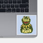 Talk To The Kermit Hand-None-Glossy-Sticker-glitchygorilla