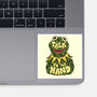 Talk To The Kermit Hand-None-Glossy-Sticker-glitchygorilla