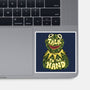 Talk To The Kermit Hand-None-Glossy-Sticker-glitchygorilla