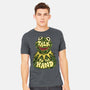 Talk To The Kermit Hand-Mens-Heavyweight-Tee-glitchygorilla