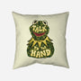 Talk To The Kermit Hand-None-Removable Cover w Insert-Throw Pillow-glitchygorilla