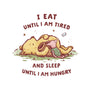 Eating And Sleeping-None-Glossy-Sticker-kg07