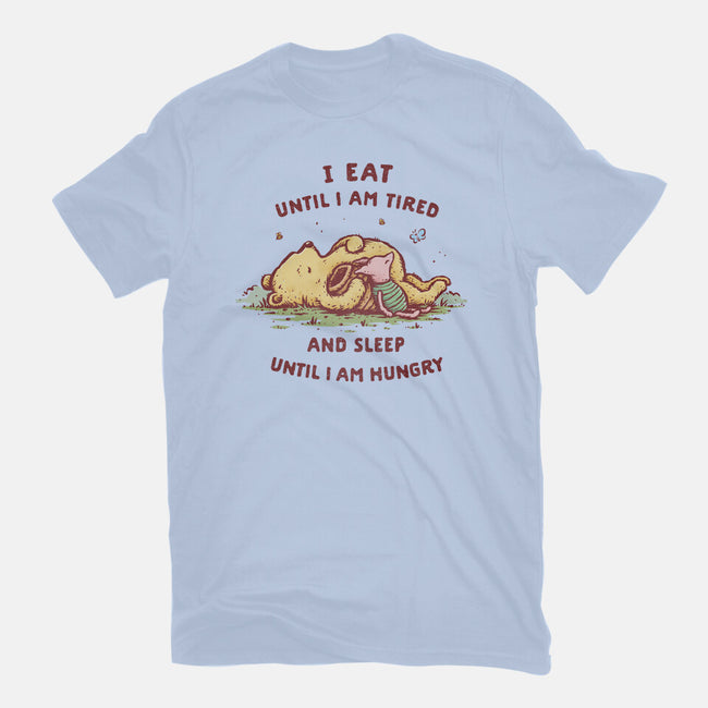 Eating And Sleeping-Unisex-Basic-Tee-kg07