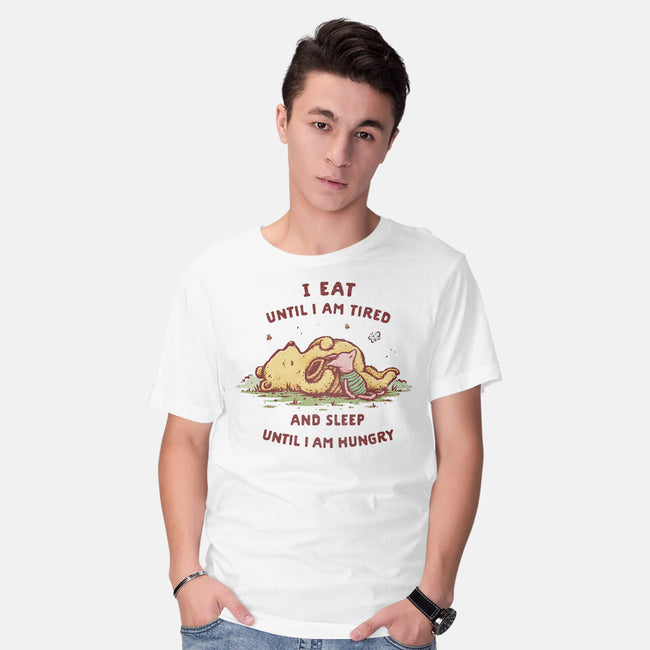 Eating And Sleeping-Mens-Basic-Tee-kg07