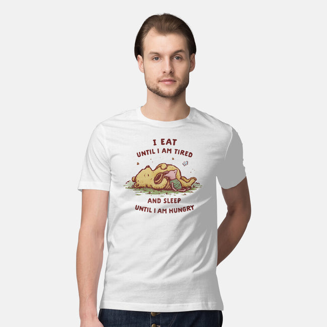 Eating And Sleeping-Mens-Premium-Tee-kg07