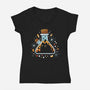 Catmestry-Womens-V-Neck-Tee-Vallina84