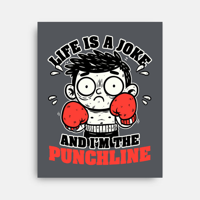 Life Punchline Joke-None-Stretched-Canvas-Studio Mootant