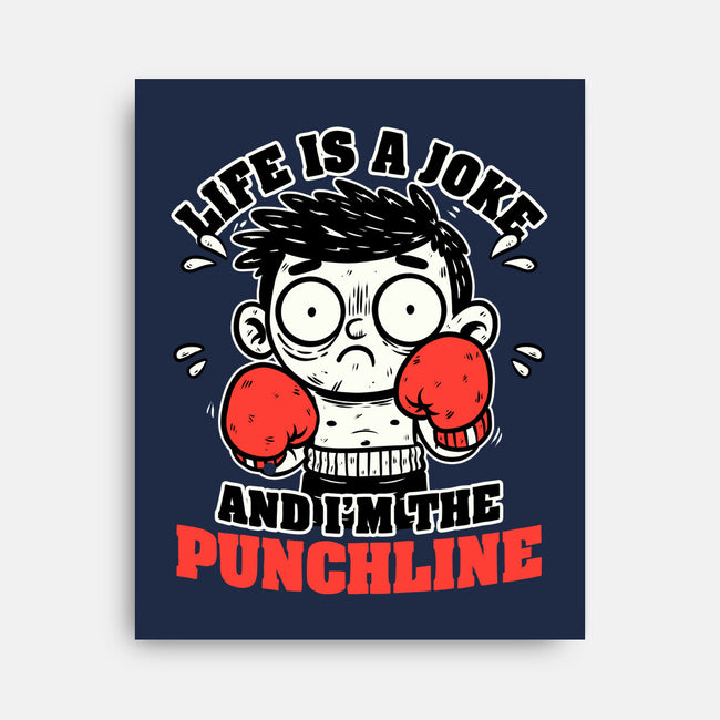 Life Punchline Joke-None-Stretched-Canvas-Studio Mootant