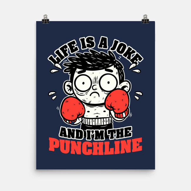 Life Punchline Joke-None-Matte-Poster-Studio Mootant