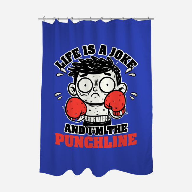 Life Punchline Joke-None-Polyester-Shower Curtain-Studio Mootant