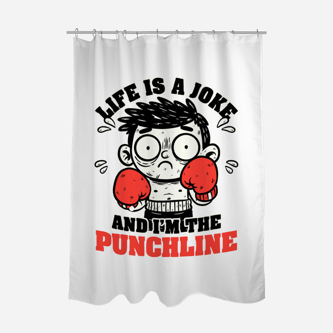 Life Punchline Joke-None-Polyester-Shower Curtain-Studio Mootant