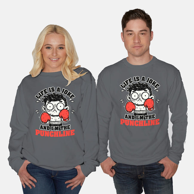 Life Punchline Joke-Unisex-Crew Neck-Sweatshirt-Studio Mootant