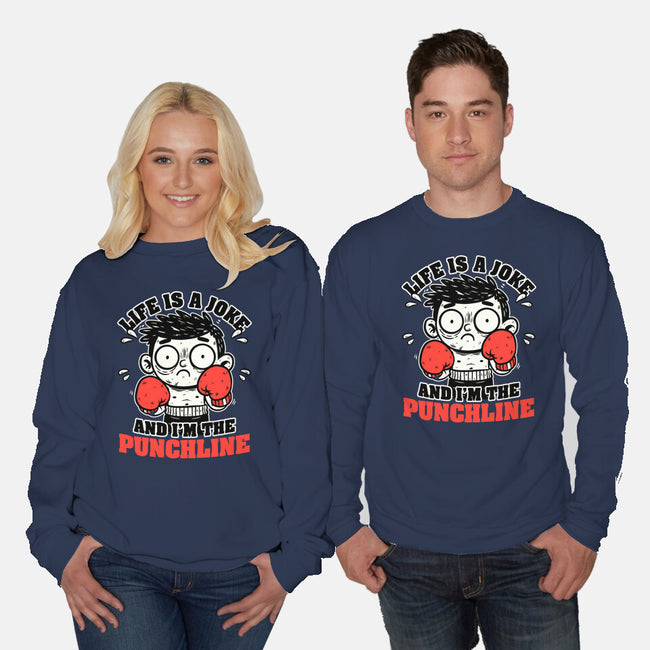Life Punchline Joke-Unisex-Crew Neck-Sweatshirt-Studio Mootant