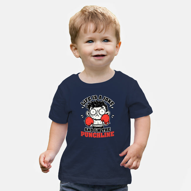 Life Punchline Joke-Baby-Basic-Tee-Studio Mootant