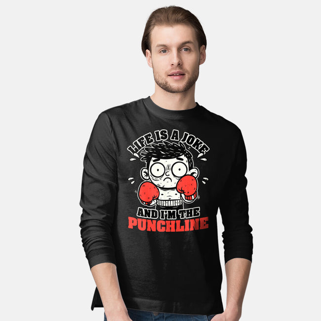 Life Punchline Joke-Mens-Long Sleeved-Tee-Studio Mootant