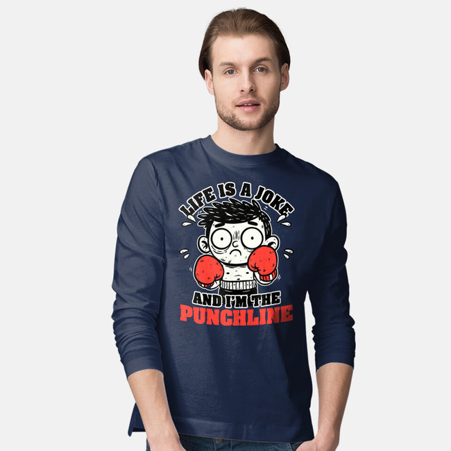 Life Punchline Joke-Mens-Long Sleeved-Tee-Studio Mootant