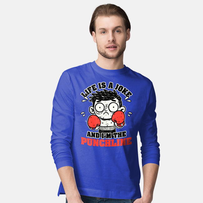 Life Punchline Joke-Mens-Long Sleeved-Tee-Studio Mootant