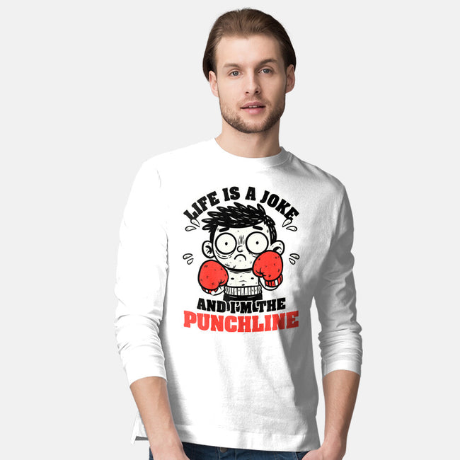Life Punchline Joke-Mens-Long Sleeved-Tee-Studio Mootant