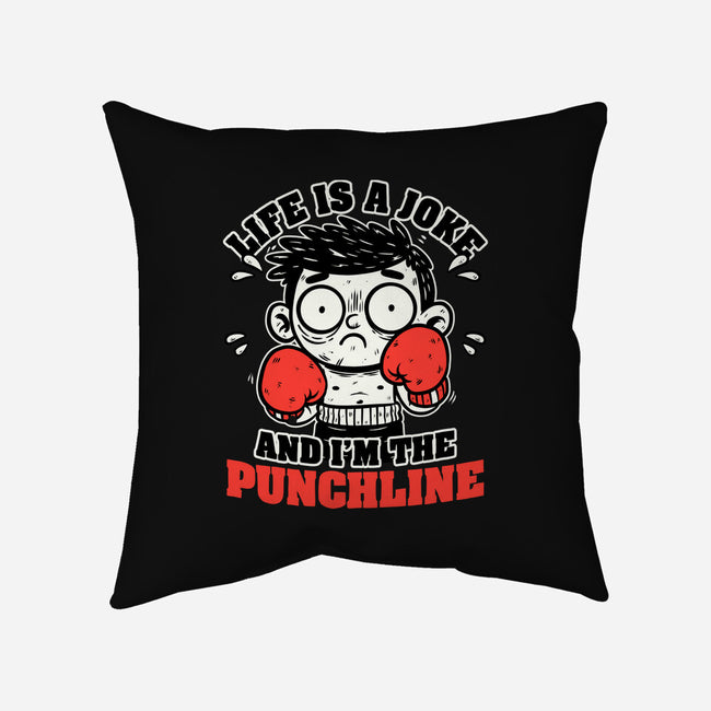 Life Punchline Joke-None-Removable Cover w Insert-Throw Pillow-Studio Mootant