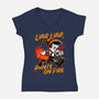 Liar Pants On Fire-Womens-V-Neck-Tee-Studio Mootant
