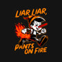 Liar Pants On Fire-Womens-V-Neck-Tee-Studio Mootant