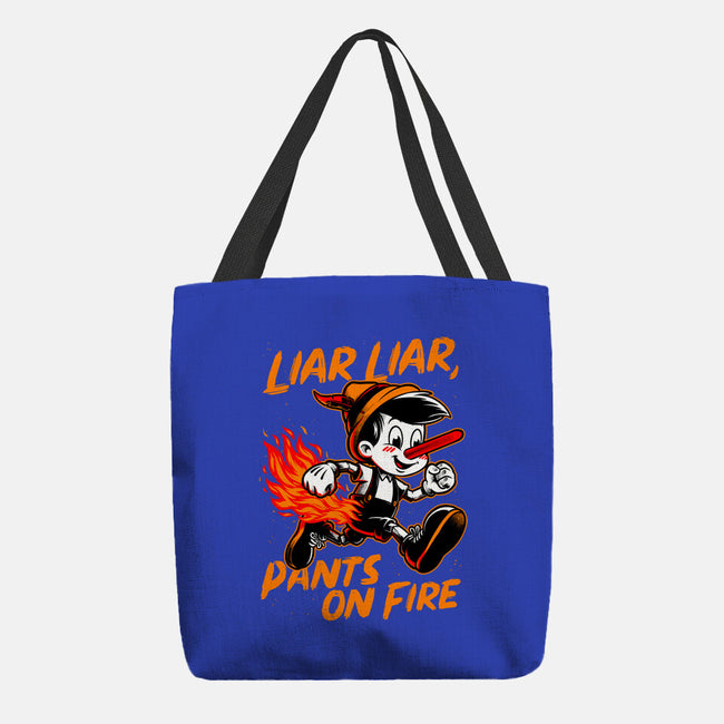 Liar Pants On Fire-None-Basic Tote-Bag-Studio Mootant