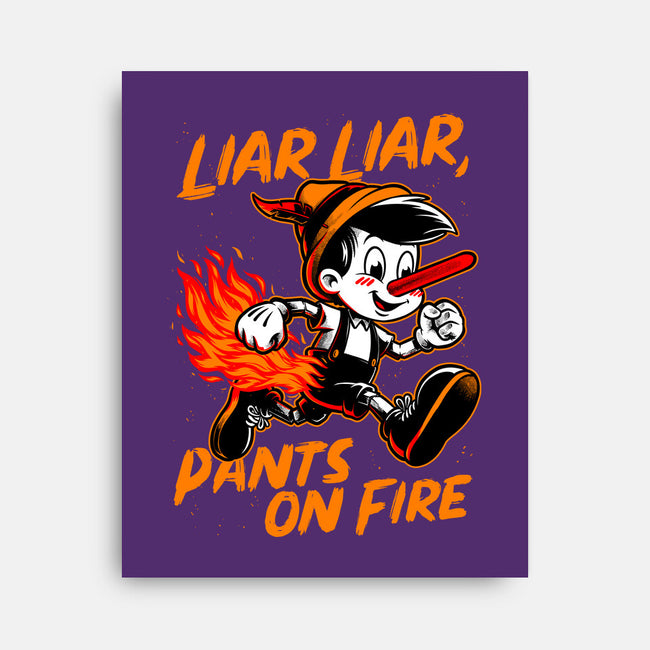 Liar Pants On Fire-None-Stretched-Canvas-Studio Mootant