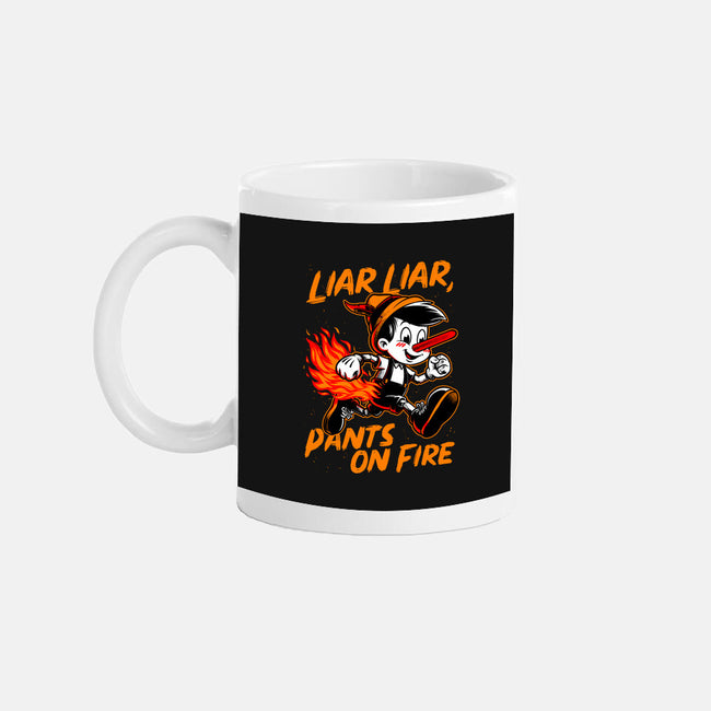 Liar Pants On Fire-None-Mug-Drinkware-Studio Mootant