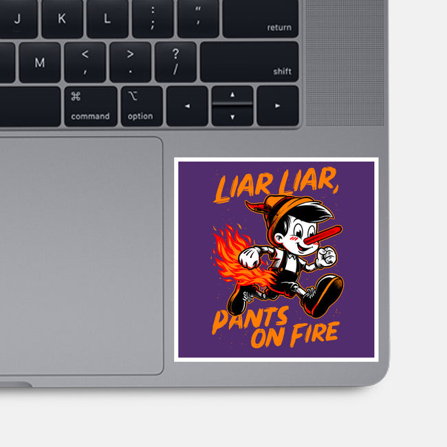 Liar Pants On Fire-None-Glossy-Sticker-Studio Mootant