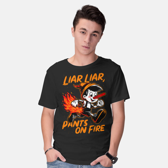 Liar Pants On Fire-Mens-Basic-Tee-Studio Mootant