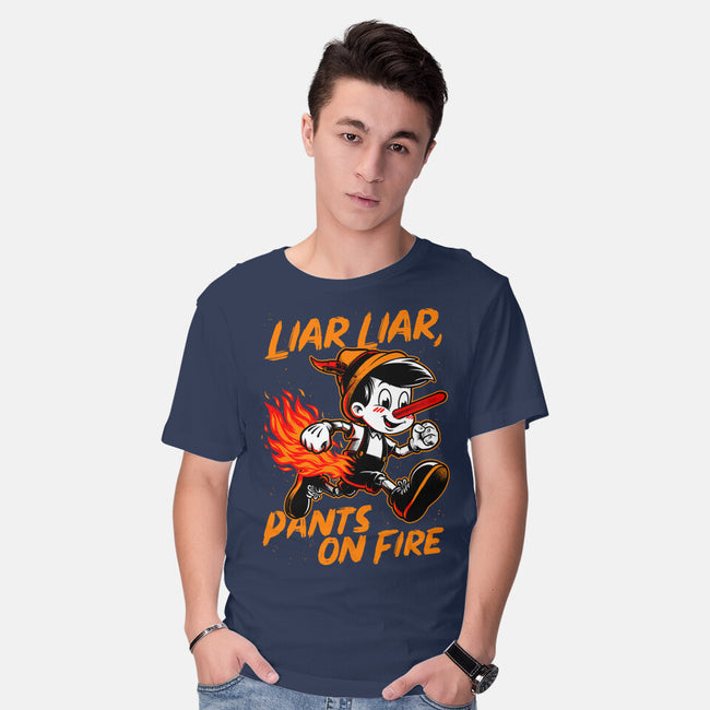 Liar Pants On Fire-Mens-Basic-Tee-Studio Mootant