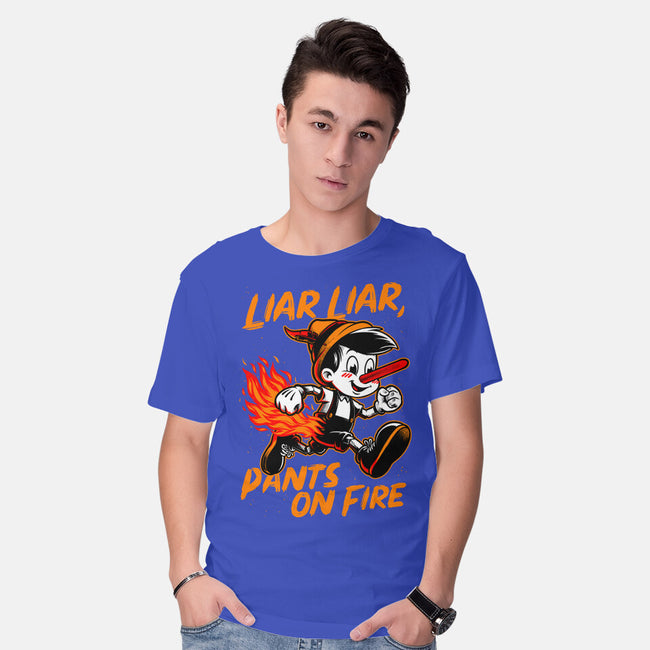 Liar Pants On Fire-Mens-Basic-Tee-Studio Mootant