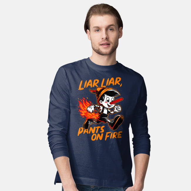 Liar Pants On Fire-Mens-Long Sleeved-Tee-Studio Mootant