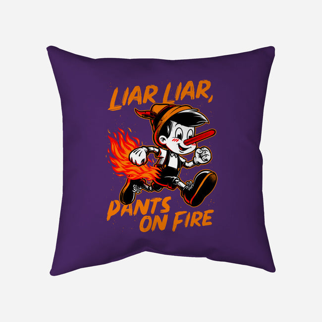 Liar Pants On Fire-None-Removable Cover w Insert-Throw Pillow-Studio Mootant