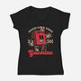 Gasoline Vintage Mascot-Womens-V-Neck-Tee-Studio Mootant