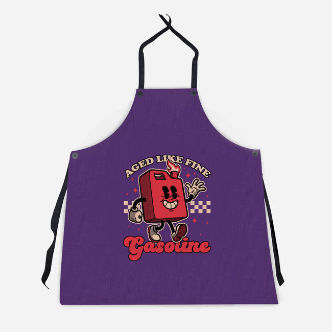 Gasoline Vintage Mascot-Unisex-Kitchen-Apron-Studio Mootant