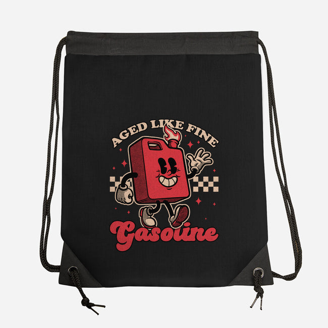 Gasoline Vintage Mascot-None-Drawstring-Bag-Studio Mootant