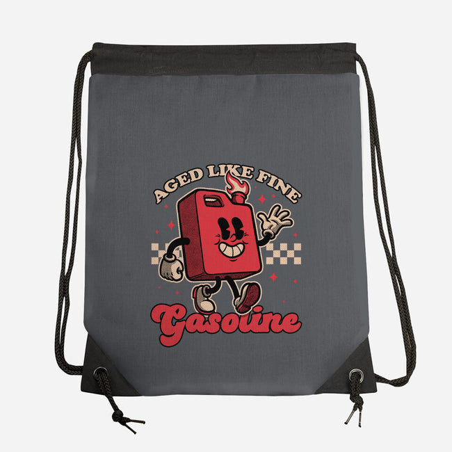 Gasoline Vintage Mascot-None-Drawstring-Bag-Studio Mootant