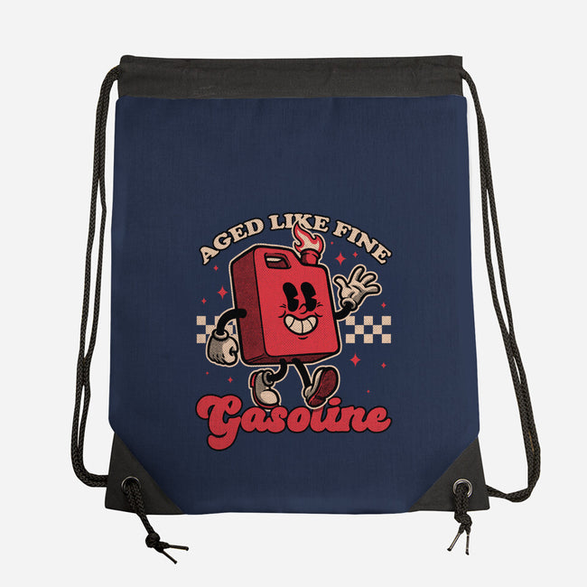 Gasoline Vintage Mascot-None-Drawstring-Bag-Studio Mootant