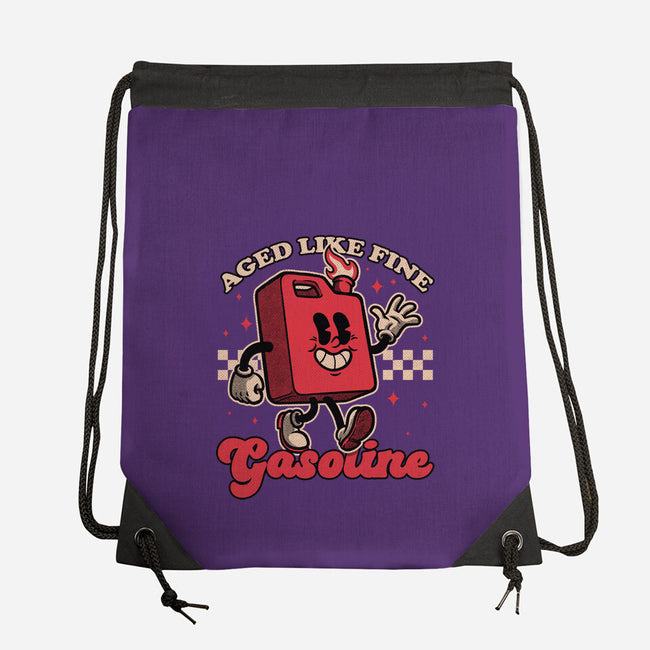 Gasoline Vintage Mascot-None-Drawstring-Bag-Studio Mootant