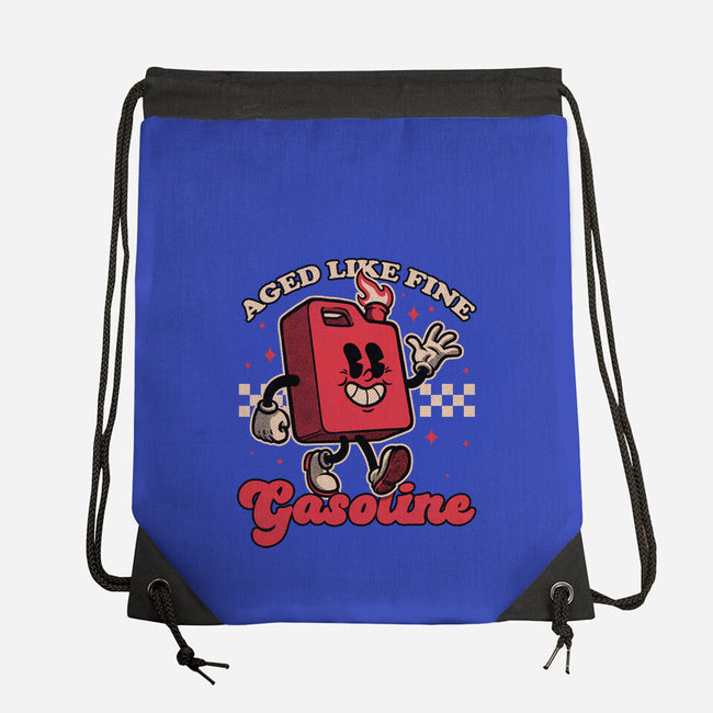 Gasoline Vintage Mascot-None-Drawstring-Bag-Studio Mootant