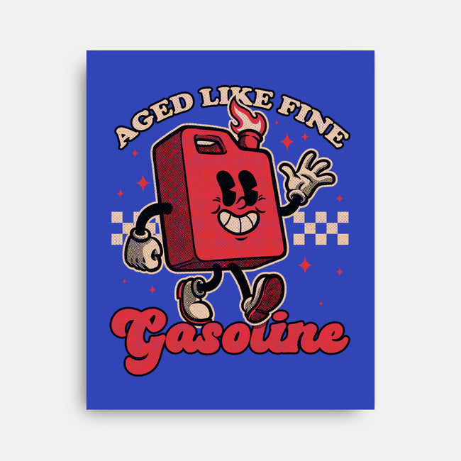 Gasoline Vintage Mascot-None-Stretched-Canvas-Studio Mootant